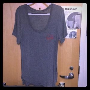 Gray “Carbs” graphic tee